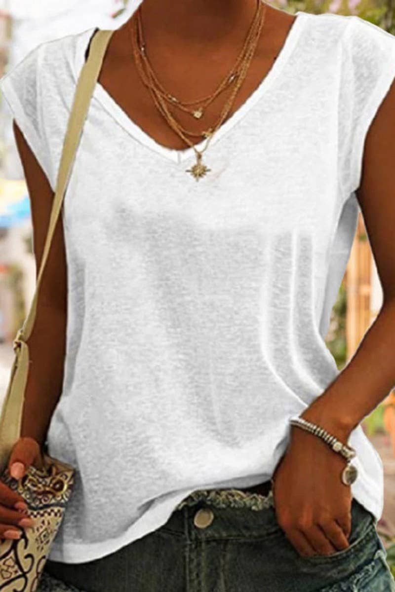 V-Neck loose T-Shirt - 2 Colors