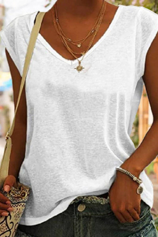 V-Neck loose T-Shirt - 2 Colors