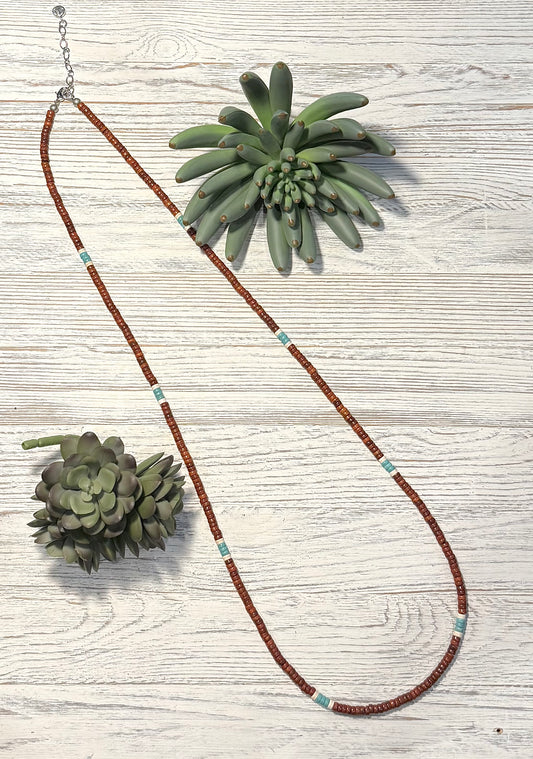 Extra Long Native American Heishi Necklace