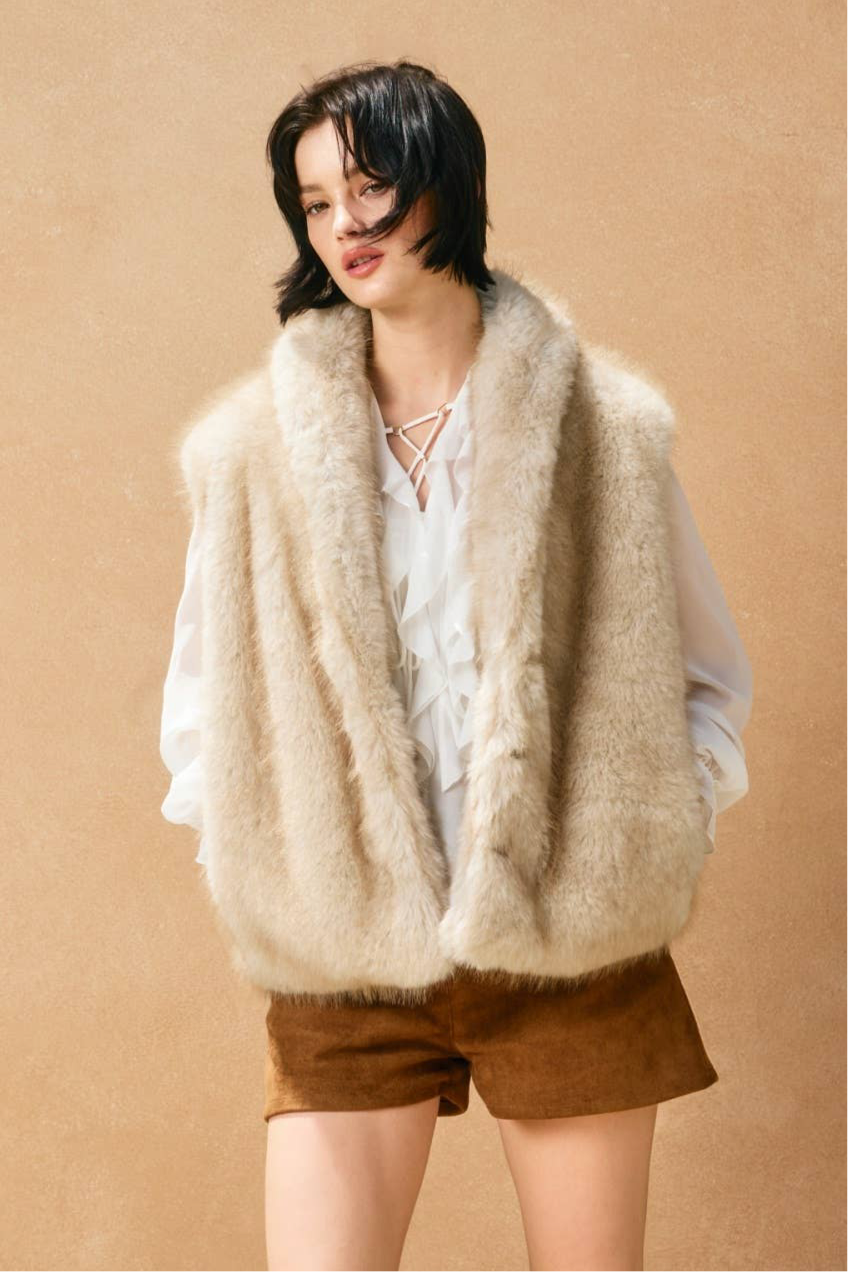 Snow Angel Furry Vest