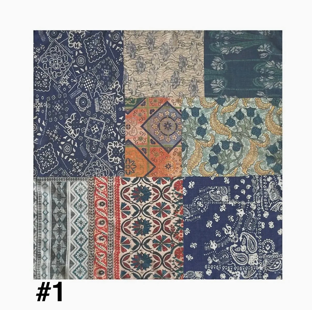 Western Paisley Print Bandana Square Scarf