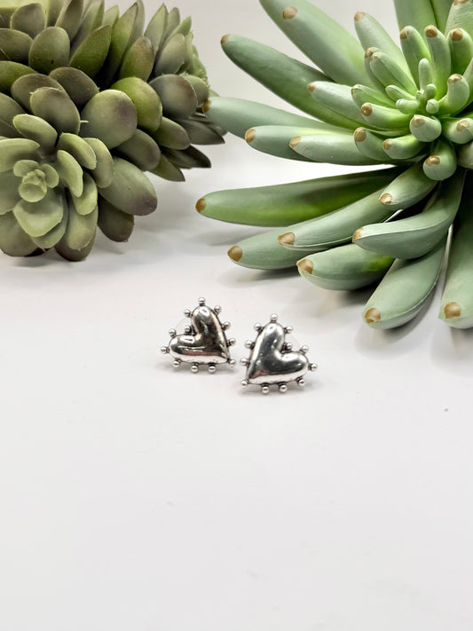 Heart Studded Earrings