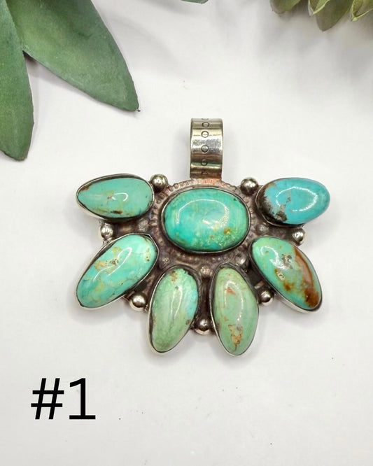 Turquoise Pedal Pendant