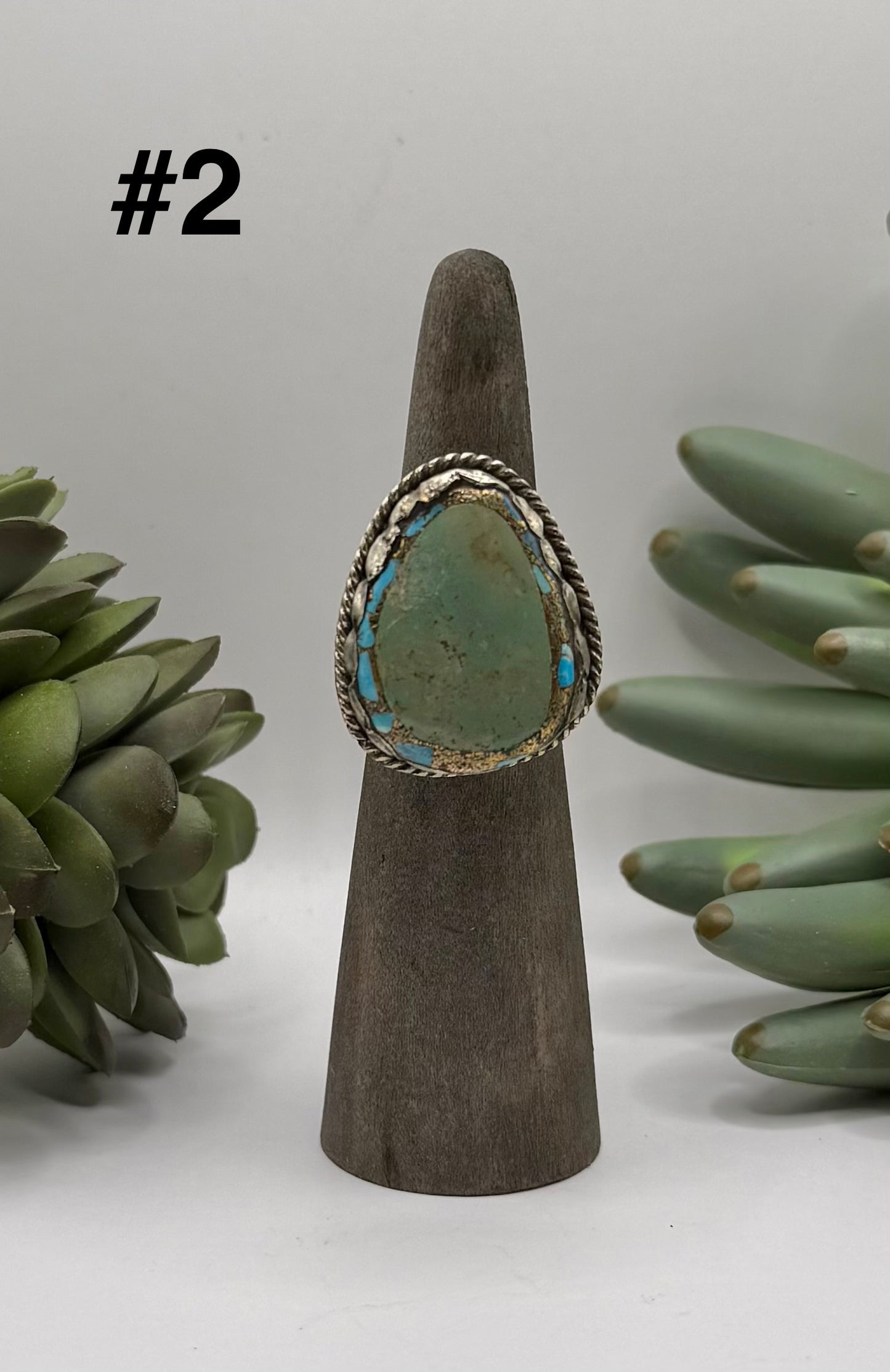 Pyrite Infused Turquoise Ring