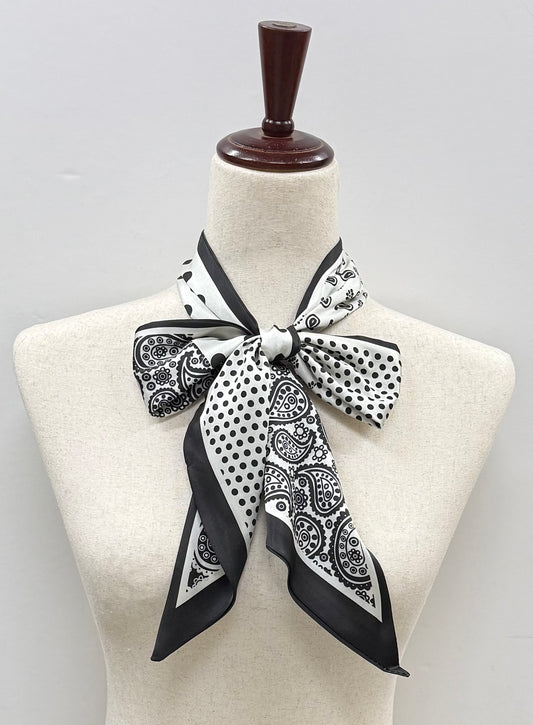 Black & White Western Print Scarf