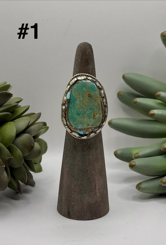 Pyrite Infused Turquoise Ring