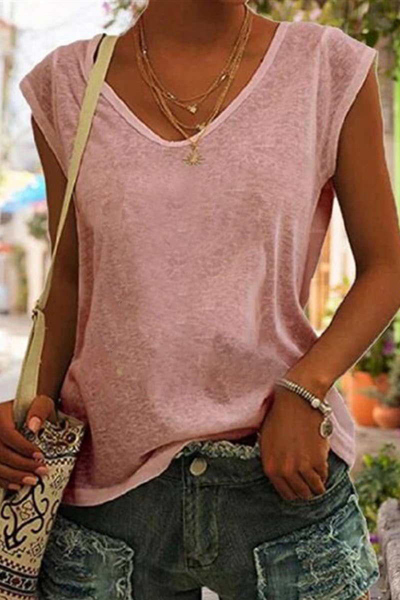 V-Neck loose T-Shirt - 2 Colors