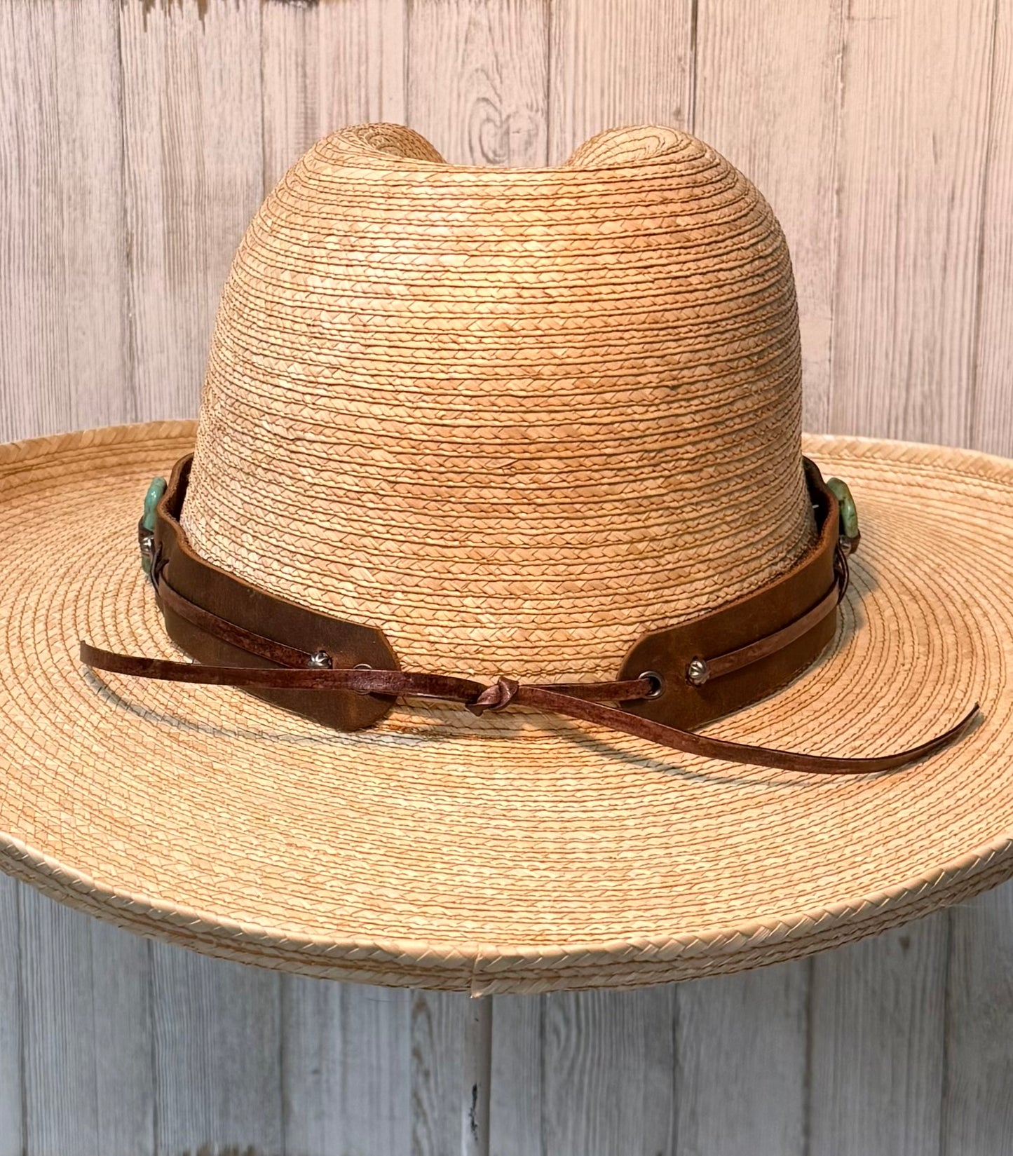 Sonora Turquoise Leather Hatband
