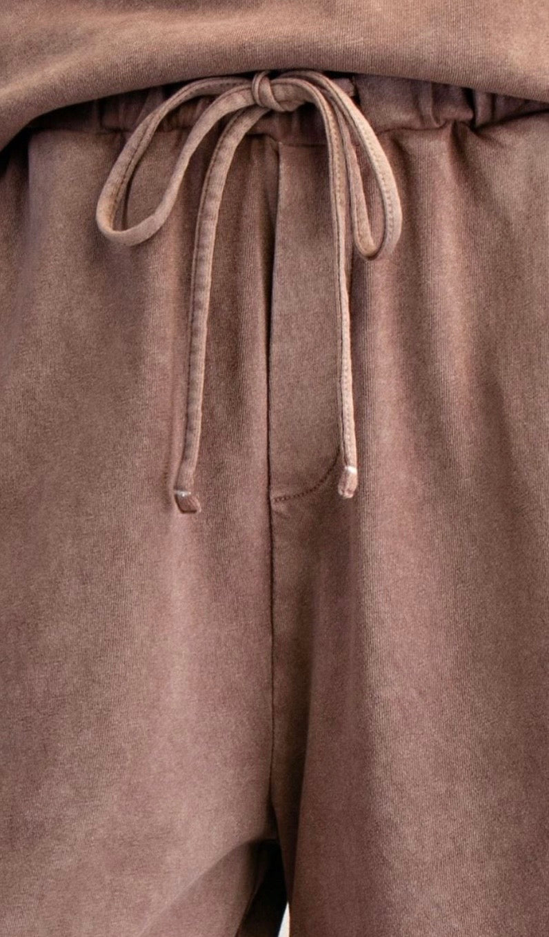 Washed Tiered Ruffle Wide Leg Pant - Preorder