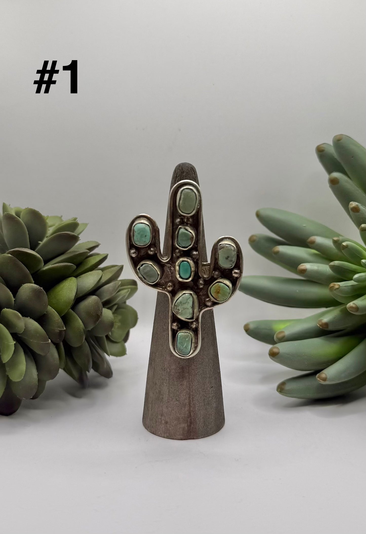 Rustic Turquoise Cactus
