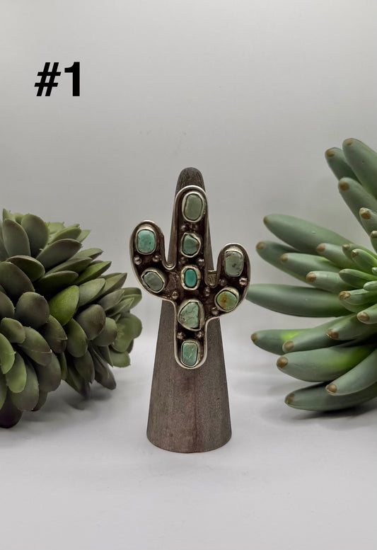 Rustic Turquoise Cactus