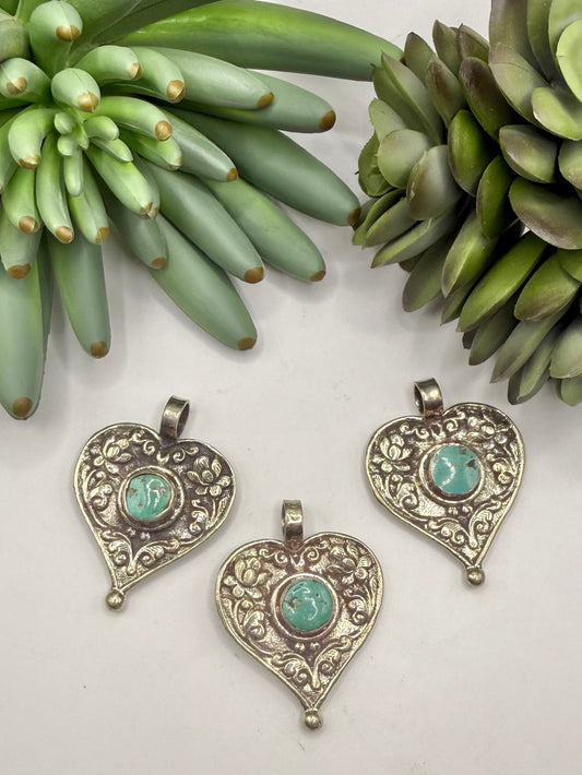 Turquoise Heart Pendant