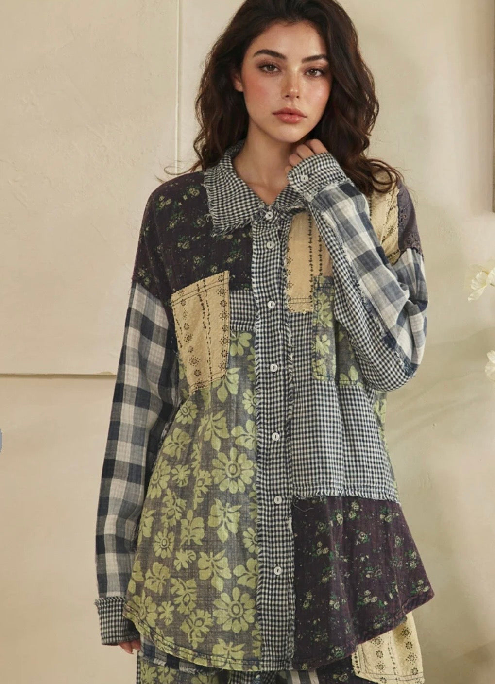 Mixed Patchwork Top