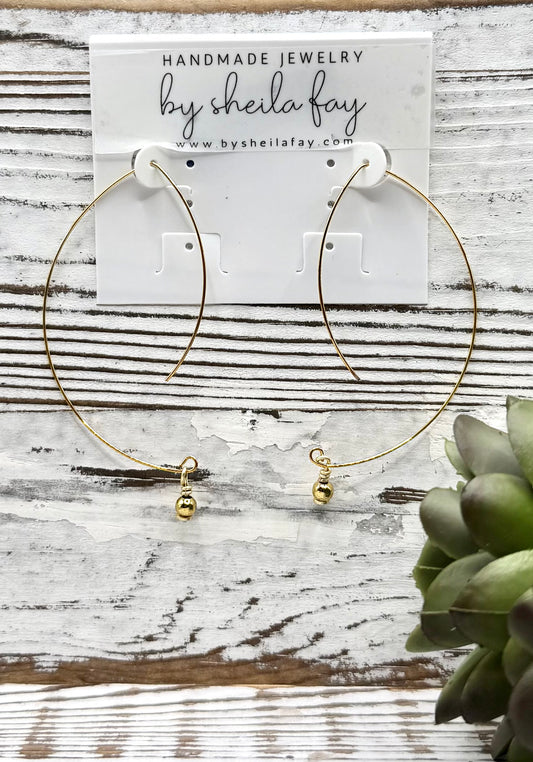 Delicate Gold Abstract Earrings