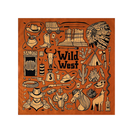 Hip-Hop Vintage Cowboy Style Versatile Bandana