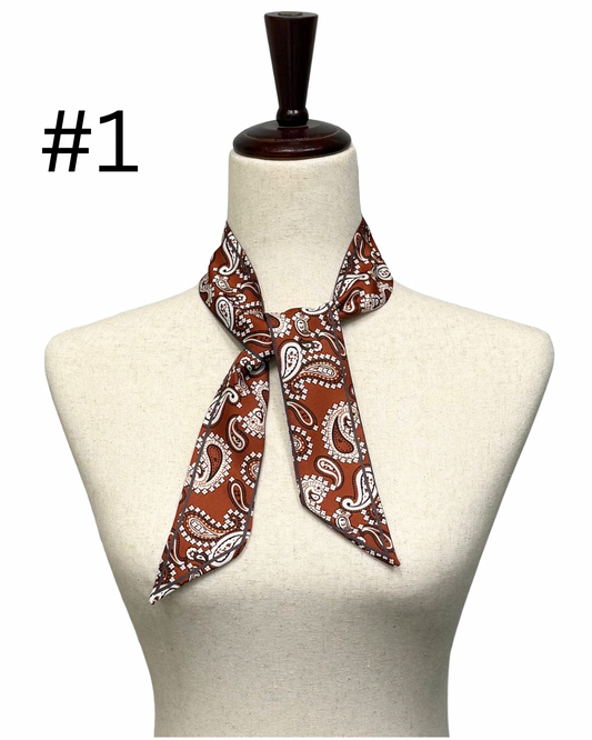 Narrow Tie Scarf - 10 Colors