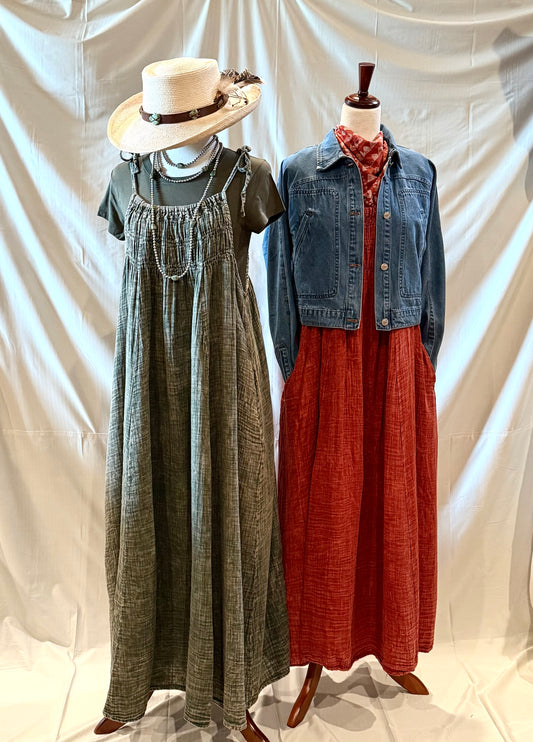 Mineral Wash Cotton dress