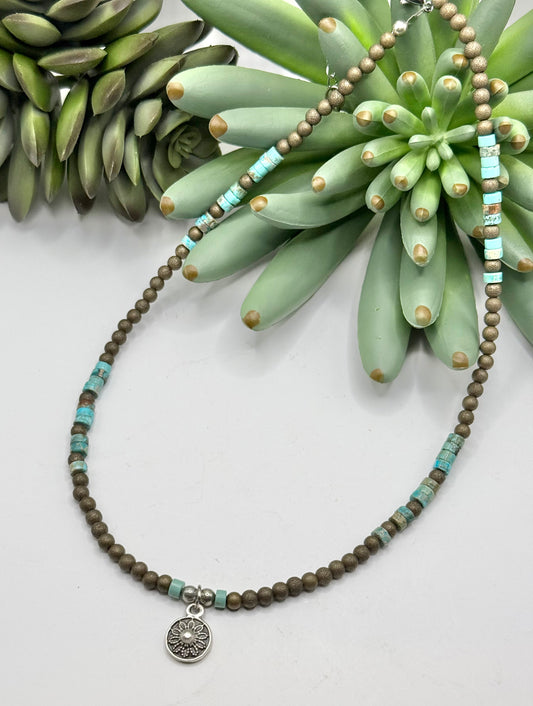 Silver Flower Necklace - 2 Colors