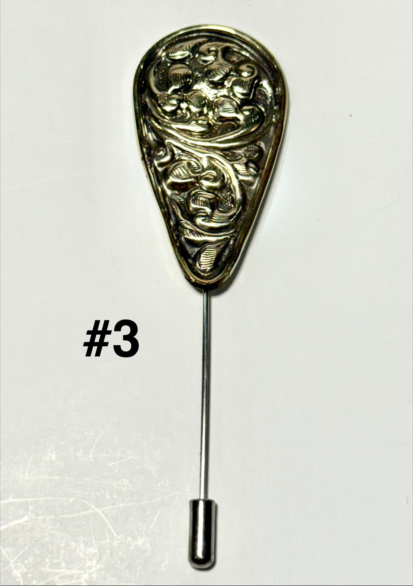 Western Silver Hatpins - 3 Designs