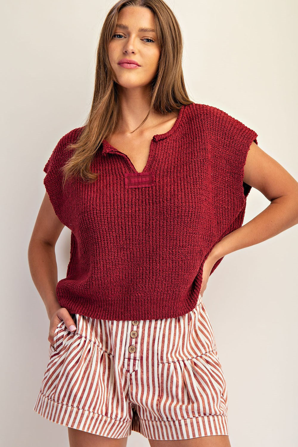 Textured Knit top 3 Colors