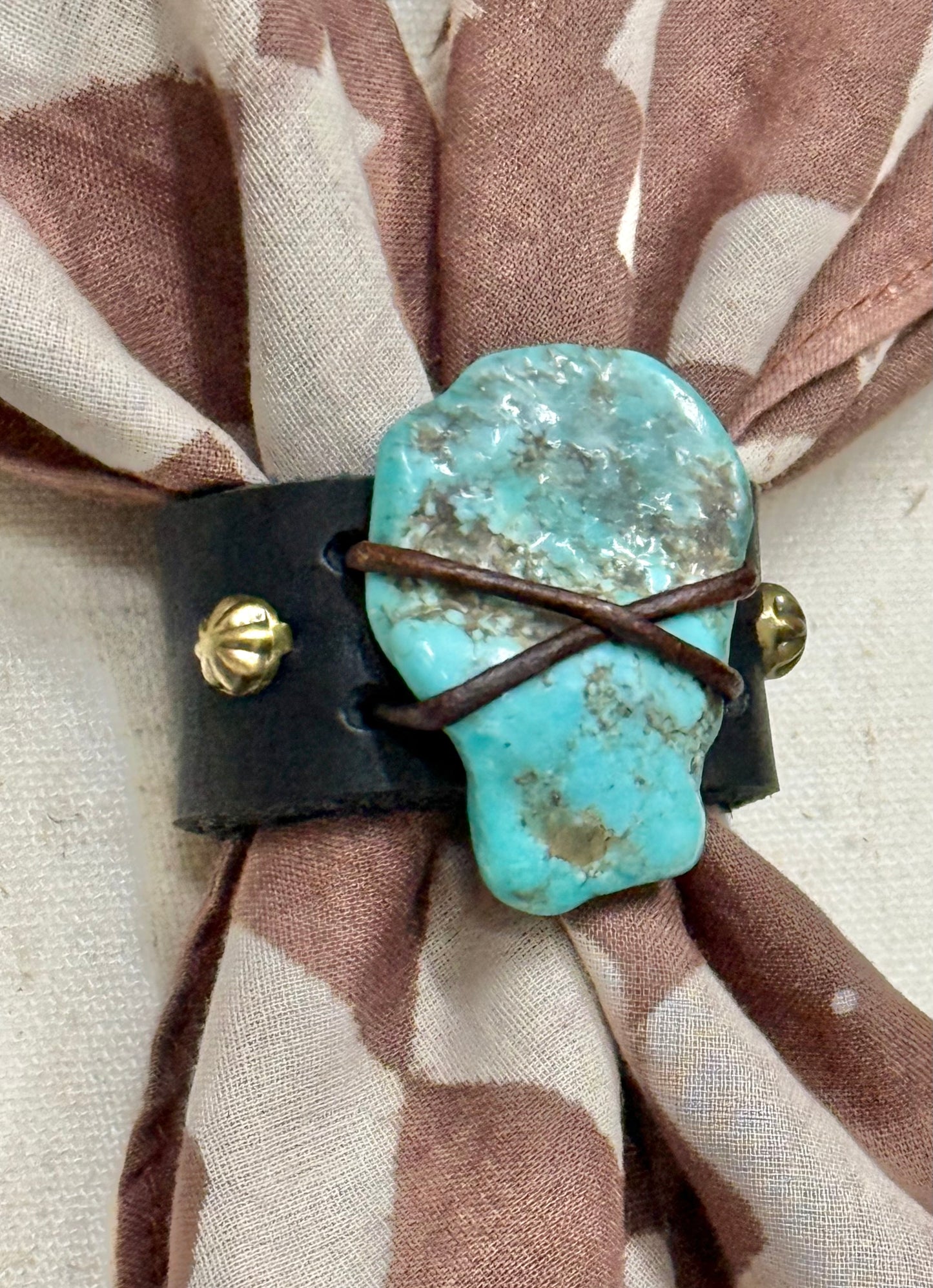 Kingman Turquoise Scarf Slide