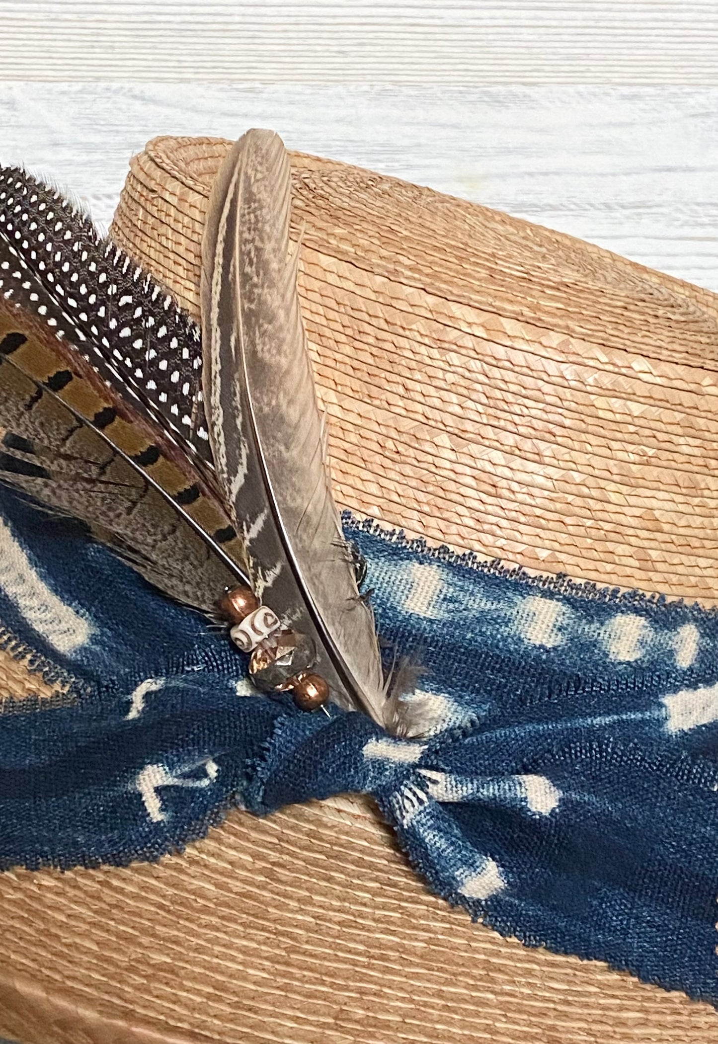 Vintage Indigo Hatband