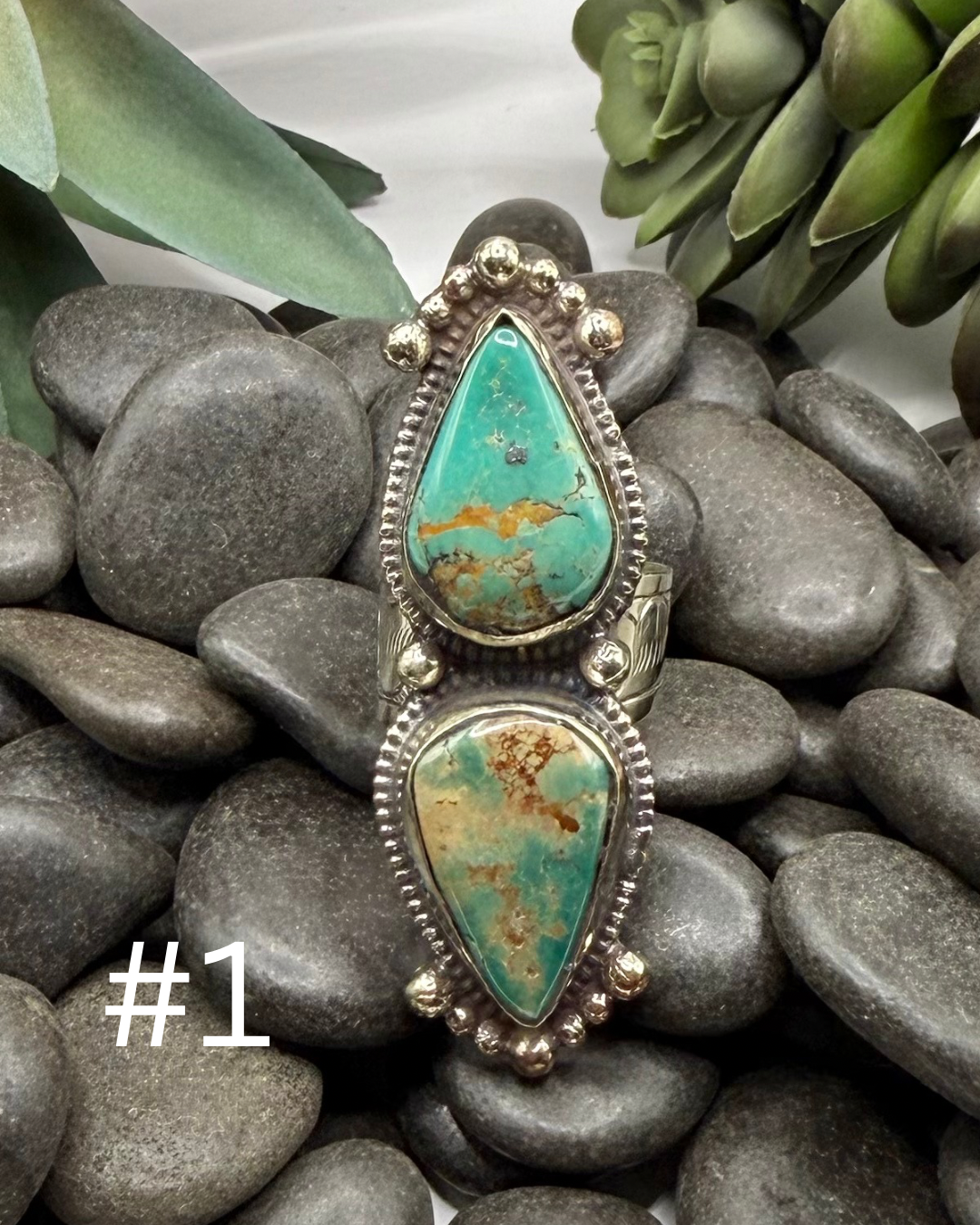 Double Set Turquoise Ring