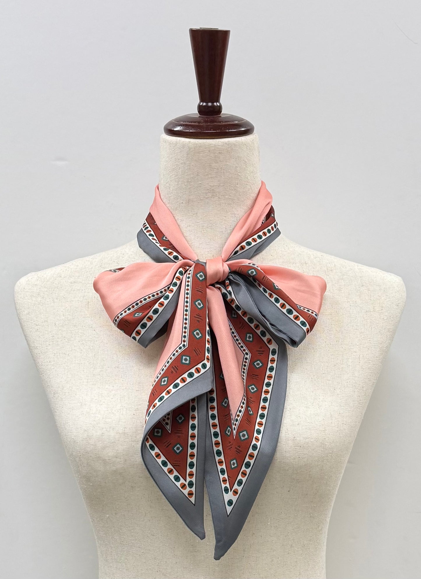 Pink Western Print Scarf