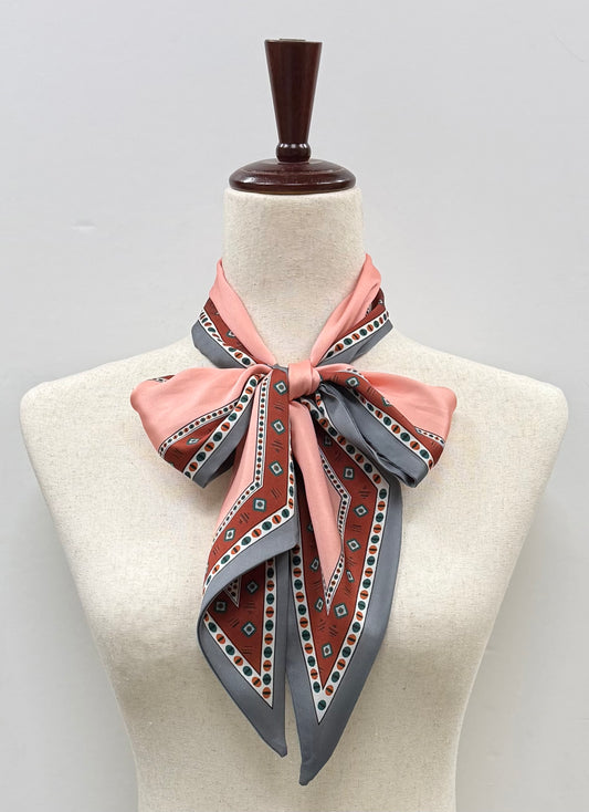 Pink Western Print Scarf