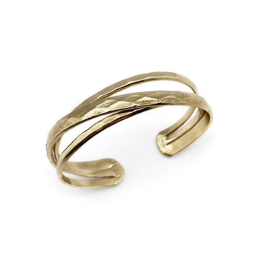 Gold Plated Adjustable Cuff Bracelet