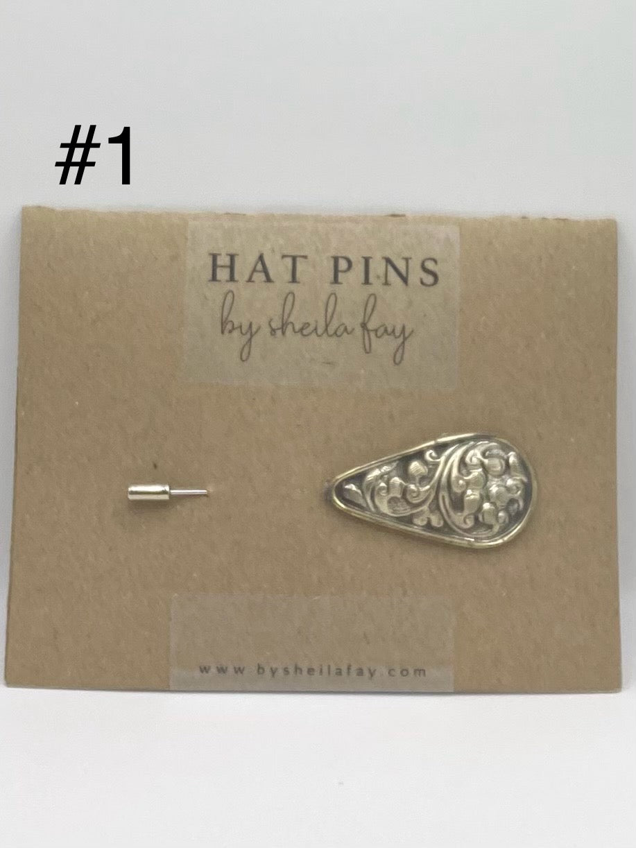 Western Silver Hat Pin