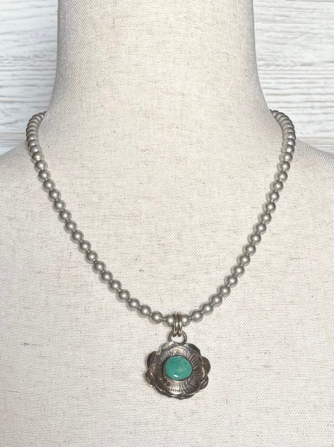 Turquoise Flower Necklace