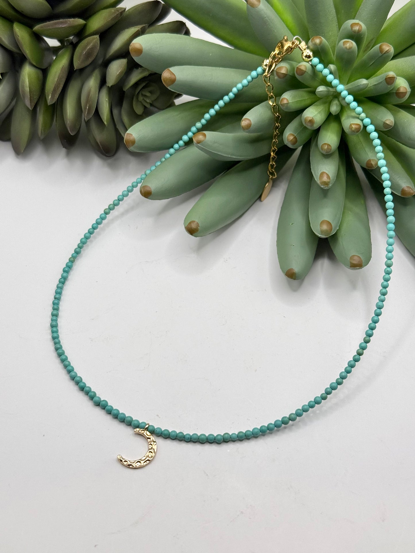 Gold Crescent Moon Necklace