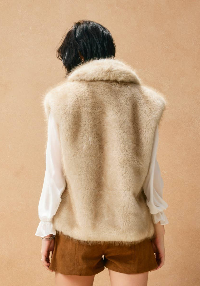 Snow Angel Furry Vest