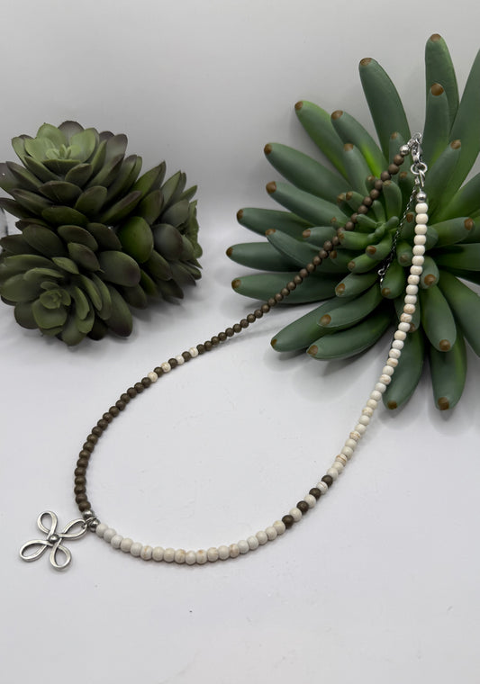 Silver Loop Cross Necklace