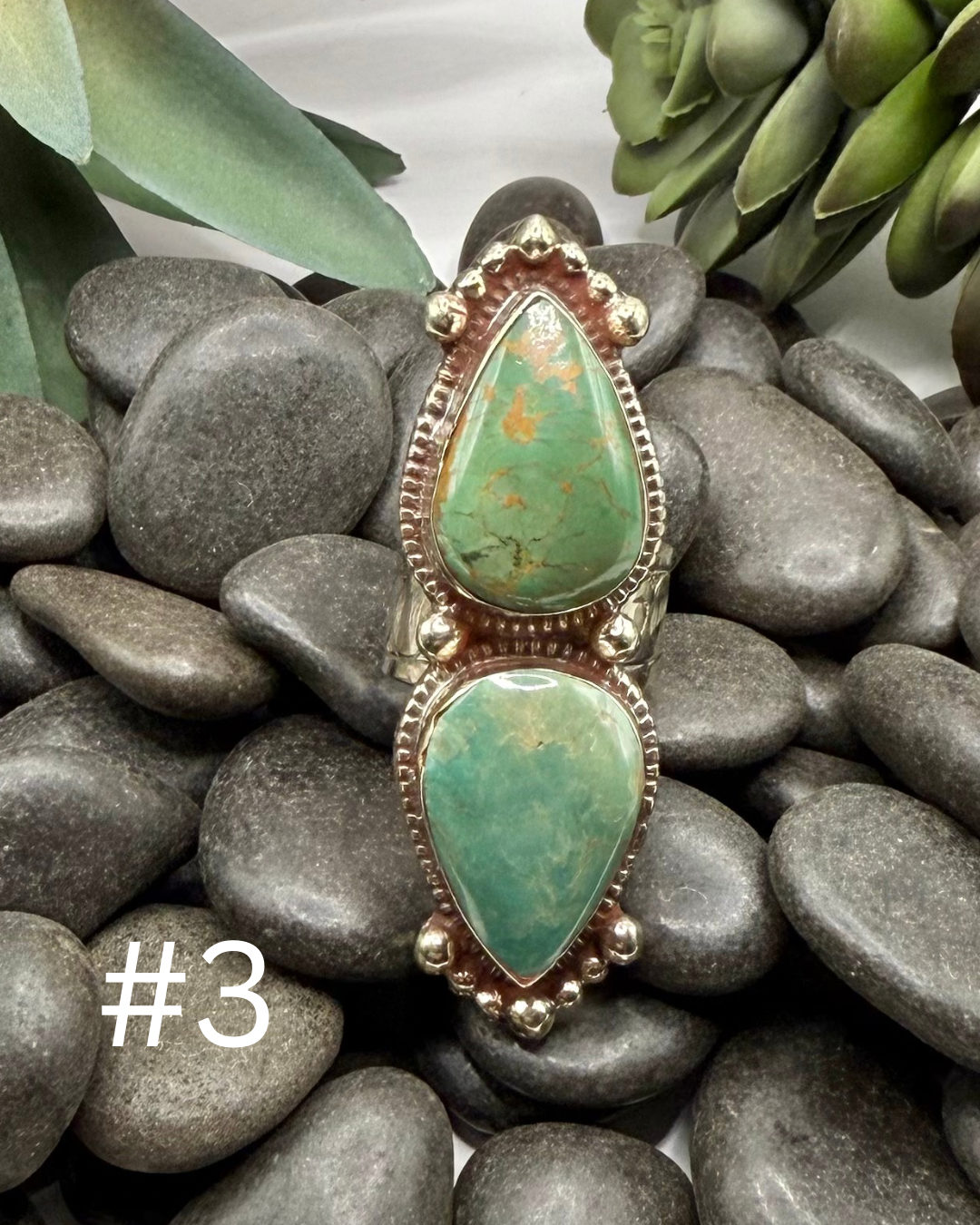 Double Set Turquoise Ring