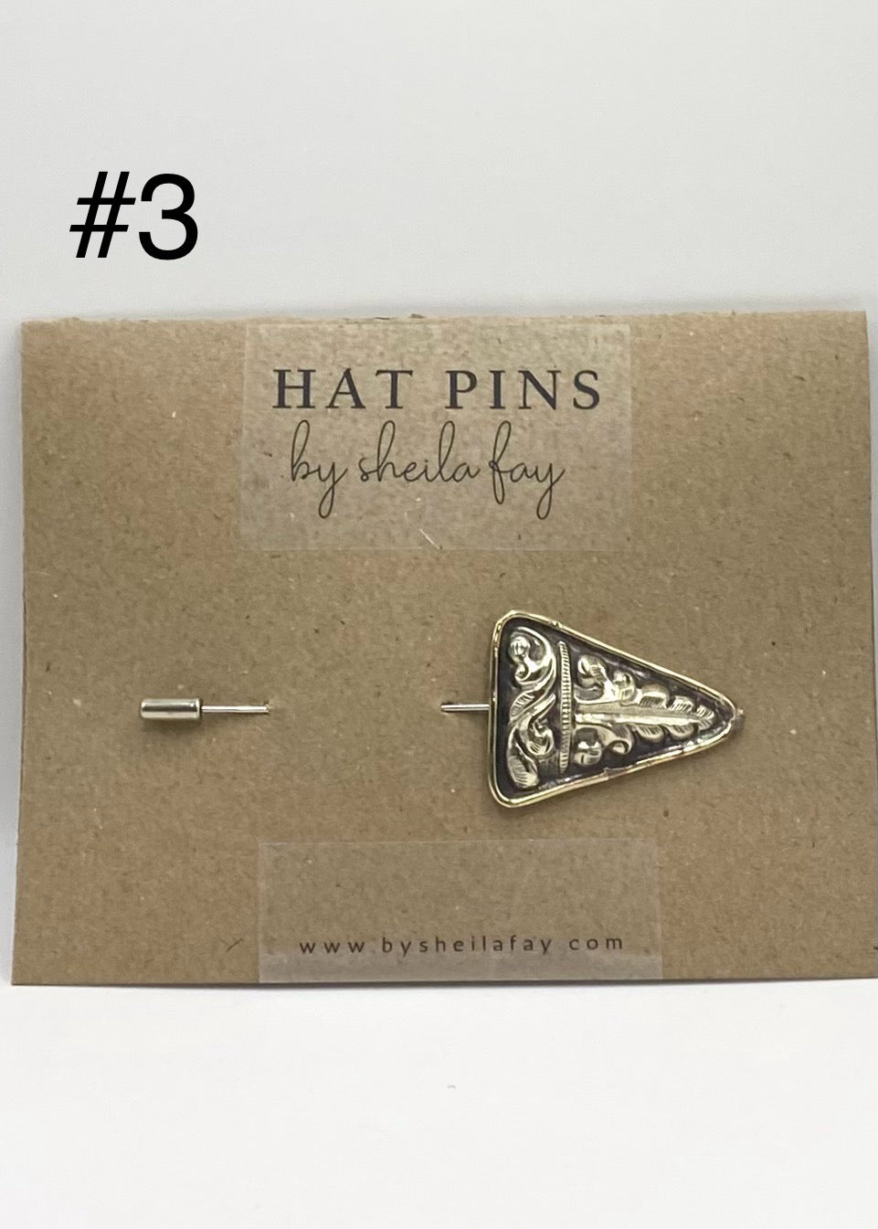 Western Silver Hat Pin