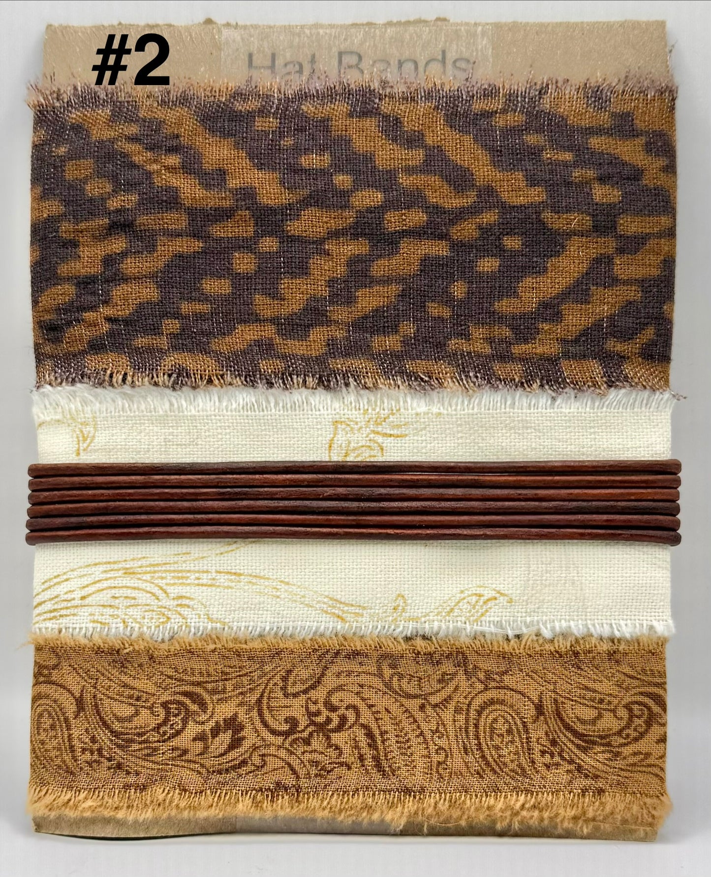 Western Rust Cloth Hatband kit - 4 Designs
