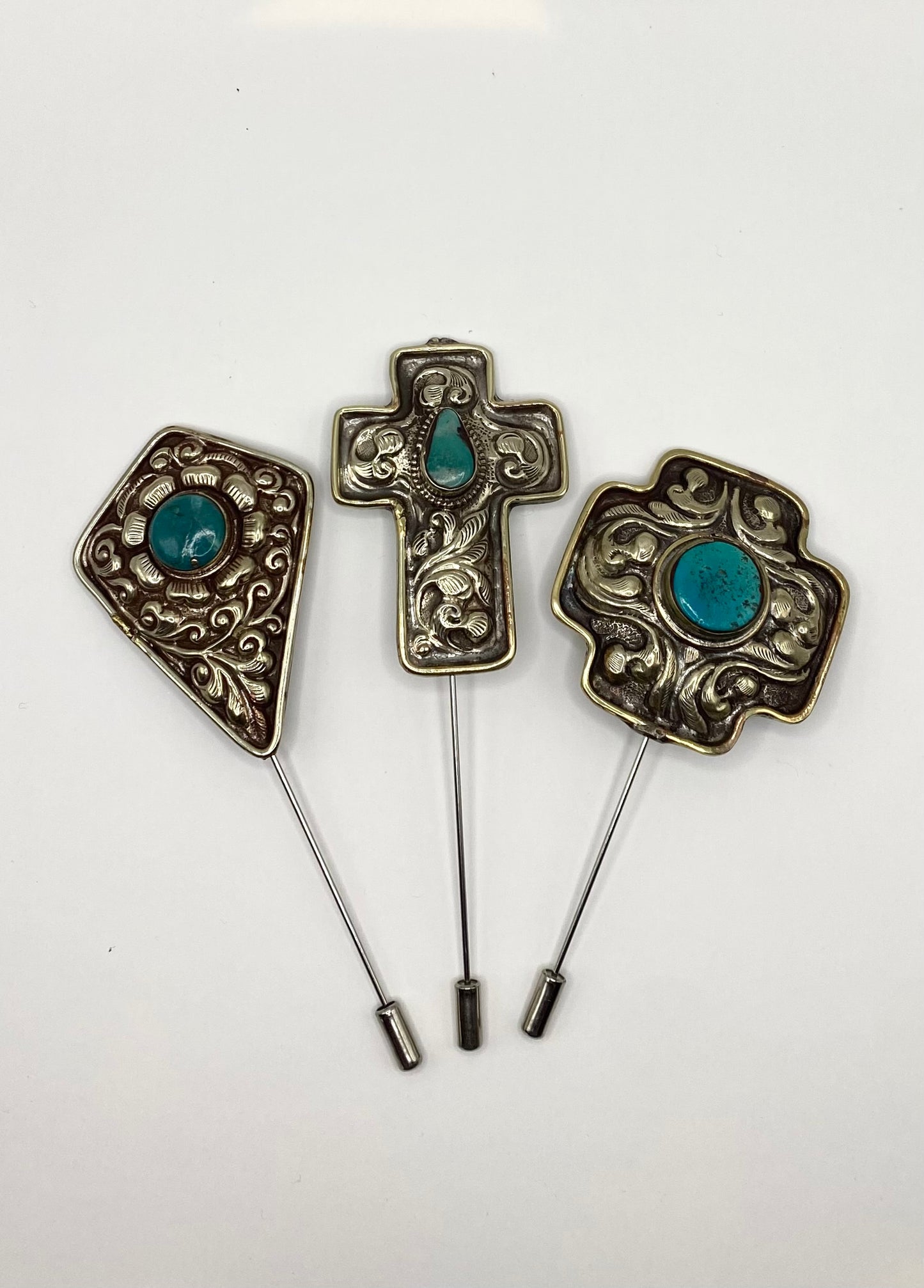 Western Turquoise Hat Pin