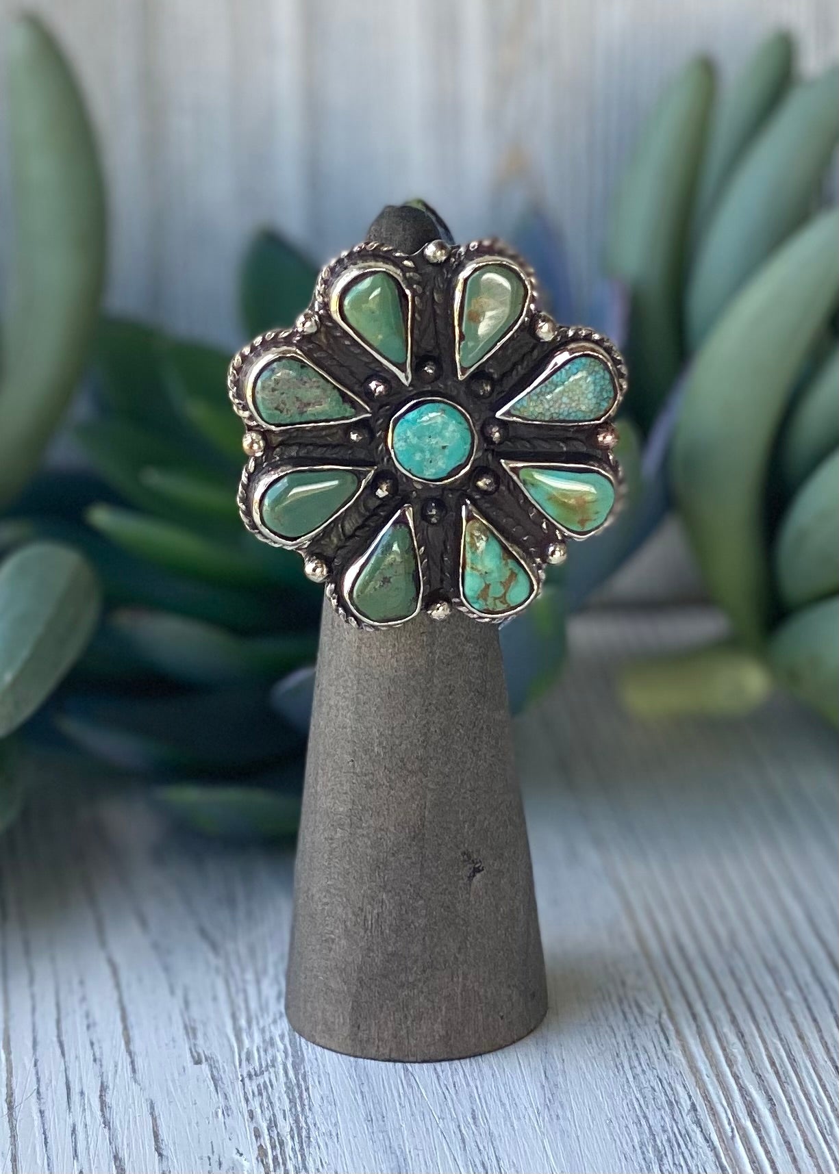 Blooming Turquoise Ring