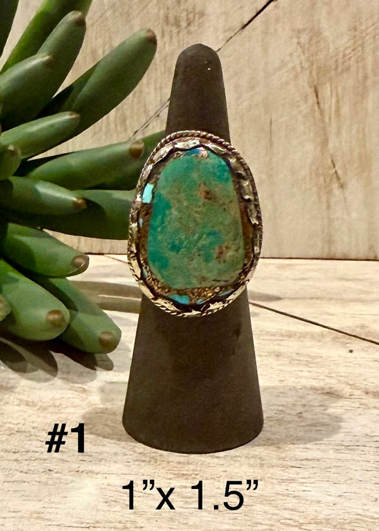 Gold Infused Turquoise Ring