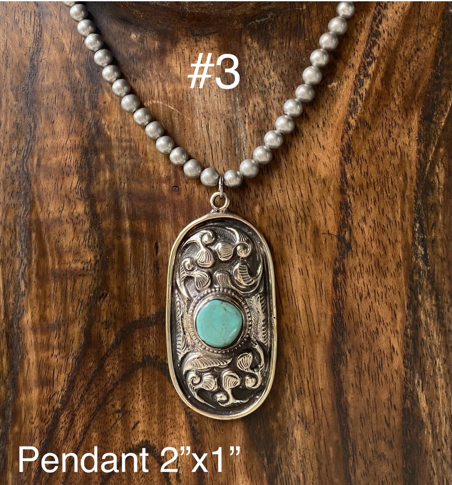 Western Turquoise Teardrop Necklace