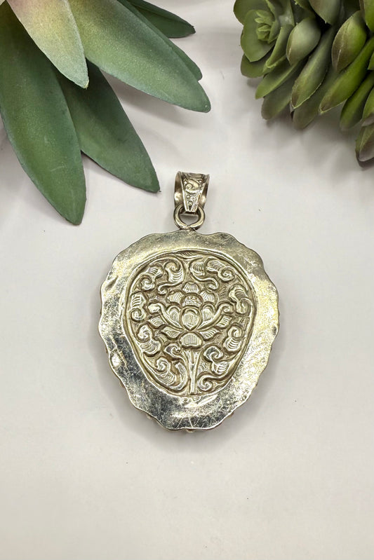 Large Oval Turquoise Pendant