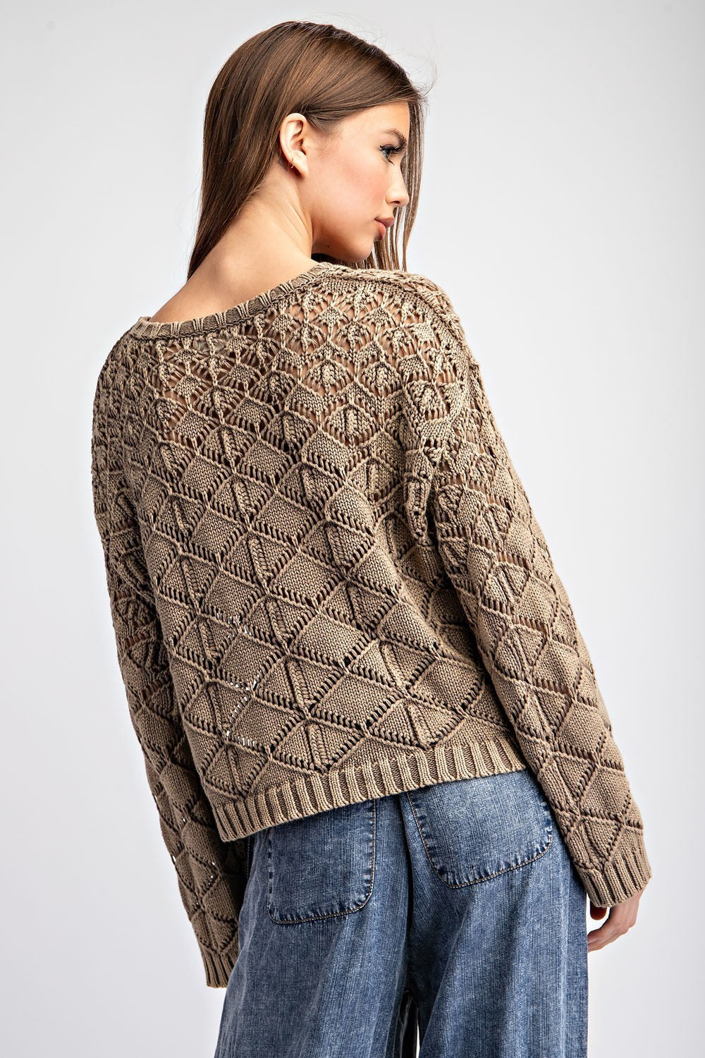 Crochet Cotton Sweater