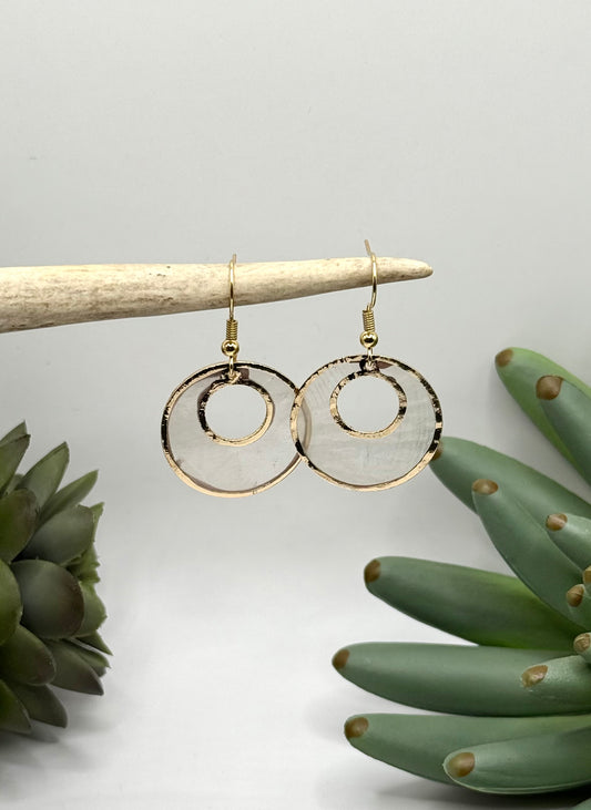 Capiz Shell Hoop Earrings