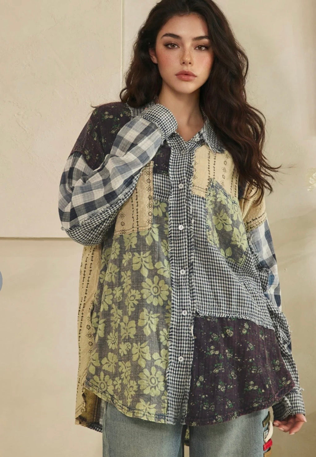 Mixed Patchwork Top