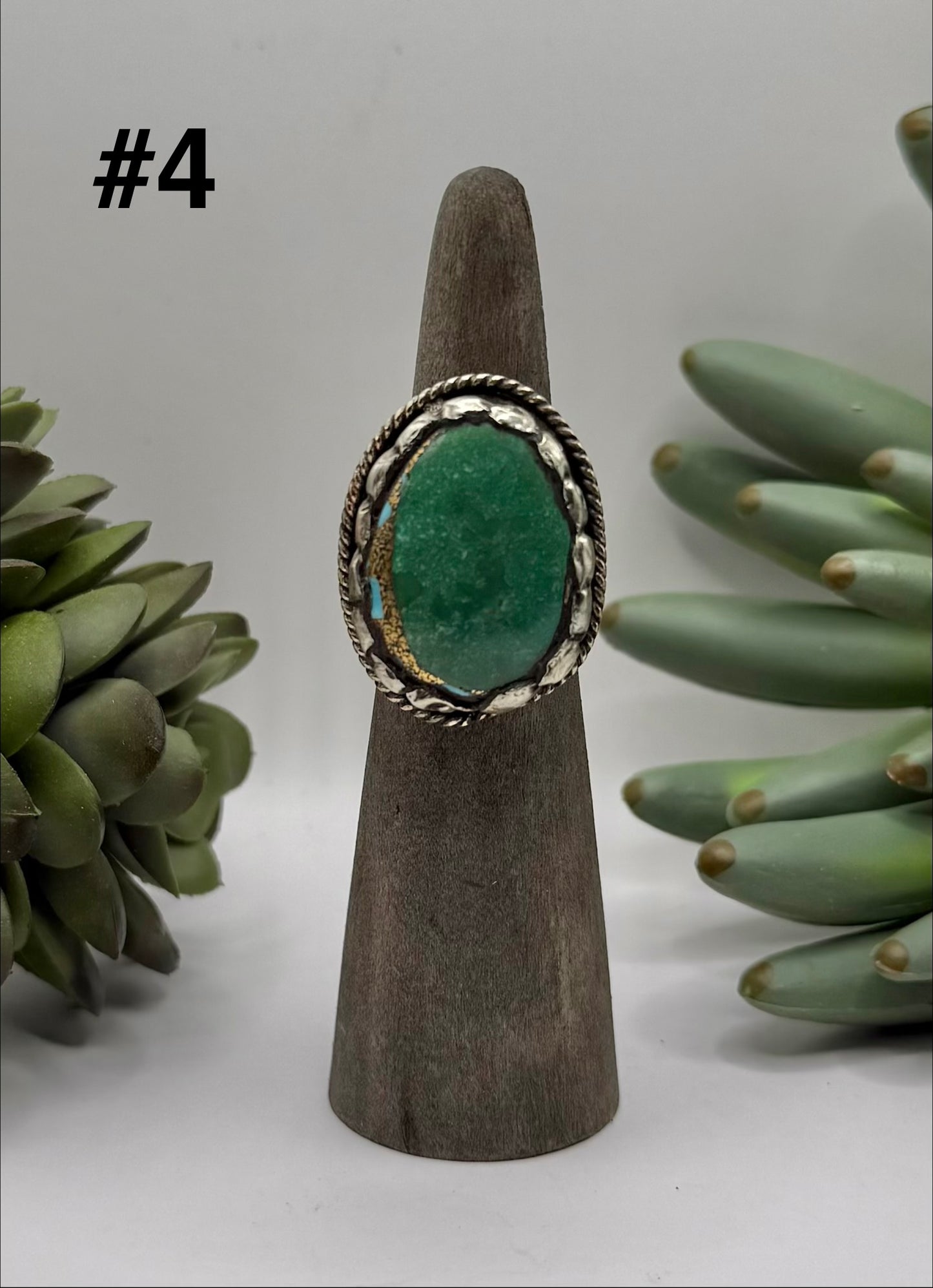 Pyrite Infused Turquoise Ring