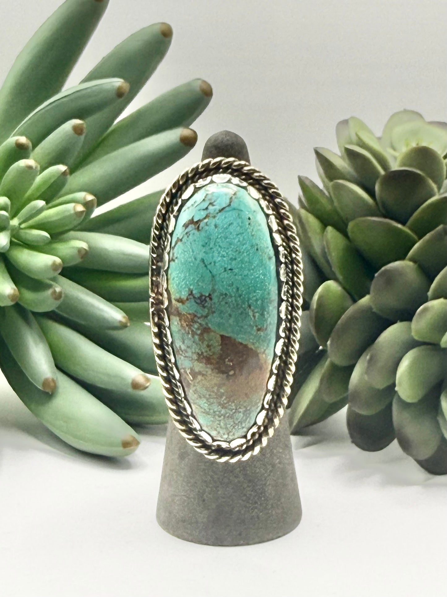 Large Oval Turquoise Ring