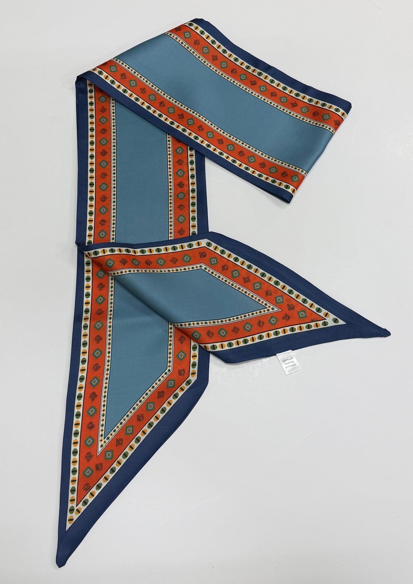 Blue Western Print scarf