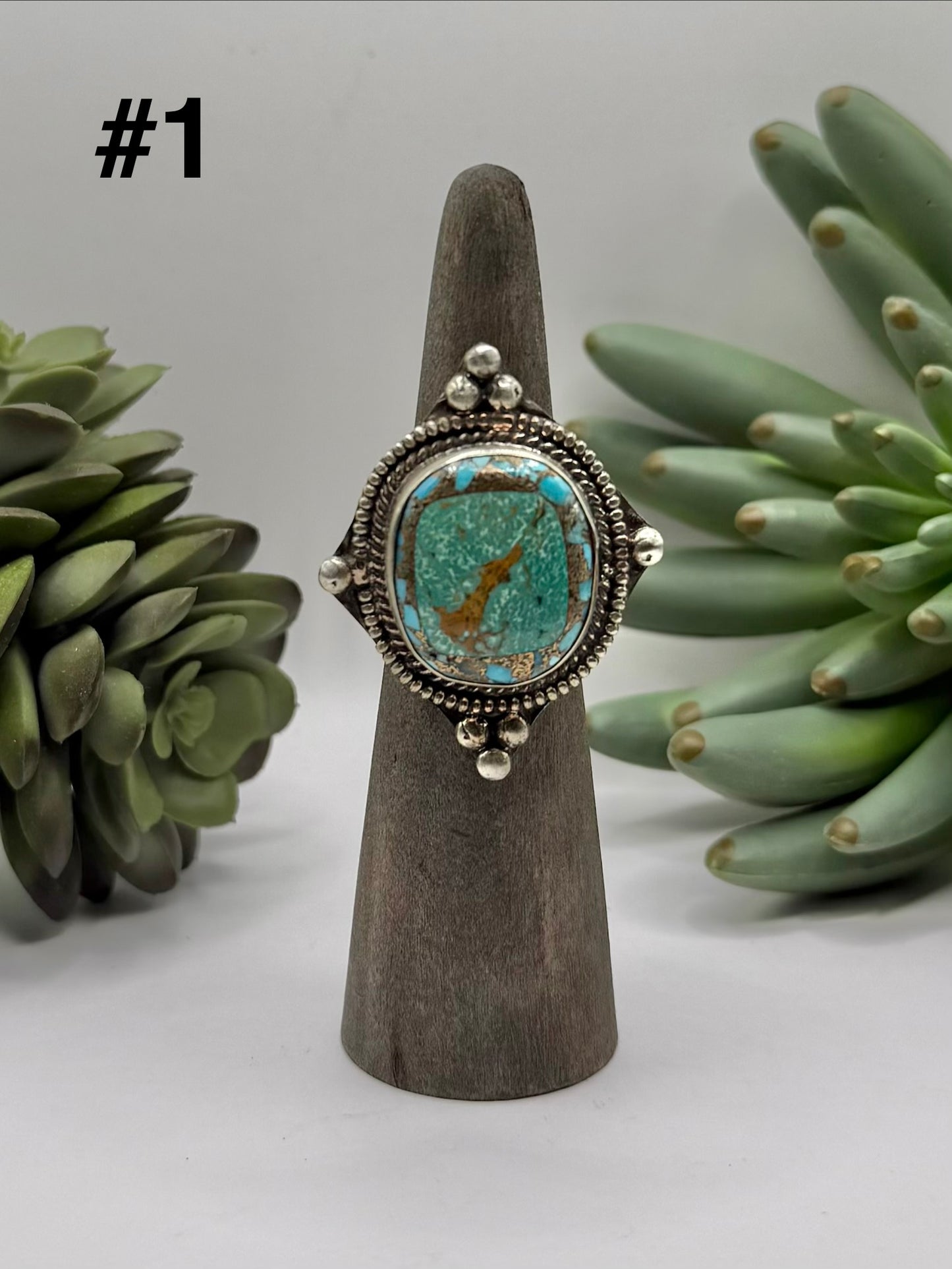 Four Point Turquoise Ring